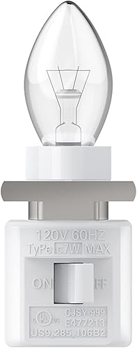 Miniatura 2 de TWDRTDD Luz nocturna enchufable, base E12 ajustable con interruptor de encendidoapagado para hacer luces nocturnas decorativas (clip de metal,