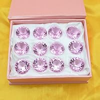 Amazon.co.jp: 多色透明 水晶 微小のダイヤモンド 形 25 mm 文鎮 装飾