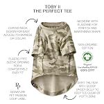 Pet Passion Toby II - The Perfect Tee, 3 Pack Short Sleeve Pet T-Shirt 100% Organic Cotton Tees Clothes for Small, Medium, Large Dogs​​, Sage Camo, Small (10-25 lbs) - Image 2