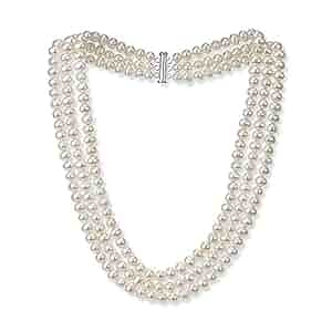 アクセサリー Ameri 3WAY MOTIF PEARL CHAIN NECKLACE 3WAY MOTIF FAKE PEARL CHAIN NECKLACE