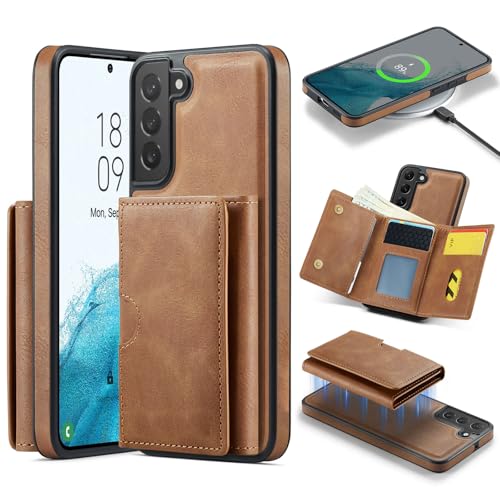 Étui portefeuille Samsung S22 5G Asuwish magnétique amovible