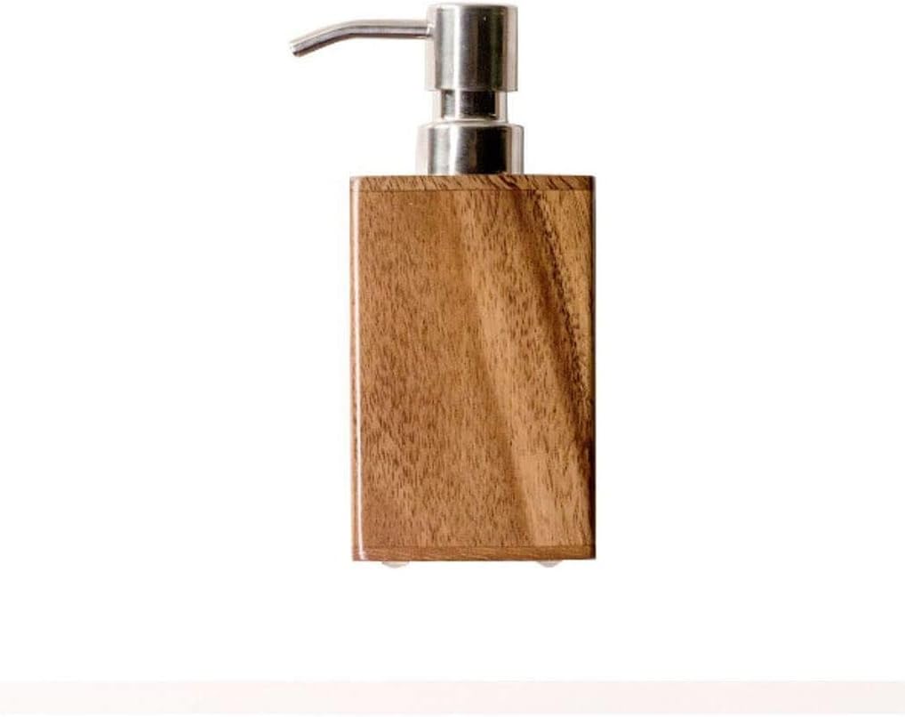 Soap Dispenser Soap Dispenser Bottles Wooden Bottled Bathroom Large-Capacity Press Soap Dispenser Household Hand Sanitizer Shower Gel Shampoo Box