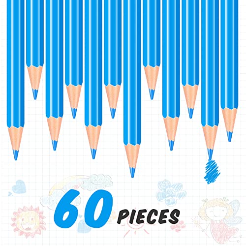 Lápices de color Tatuo pack 60 piezas preafilados azul miniatura 4