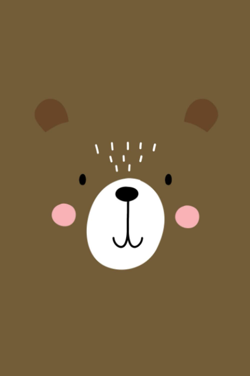 Bear Notebook: Cute Dark Brown Bear Journal - Lined Notebook Journal for Writing - 6 x 9 Inches - 110 Pages (Kawaii Zoo Collection)
