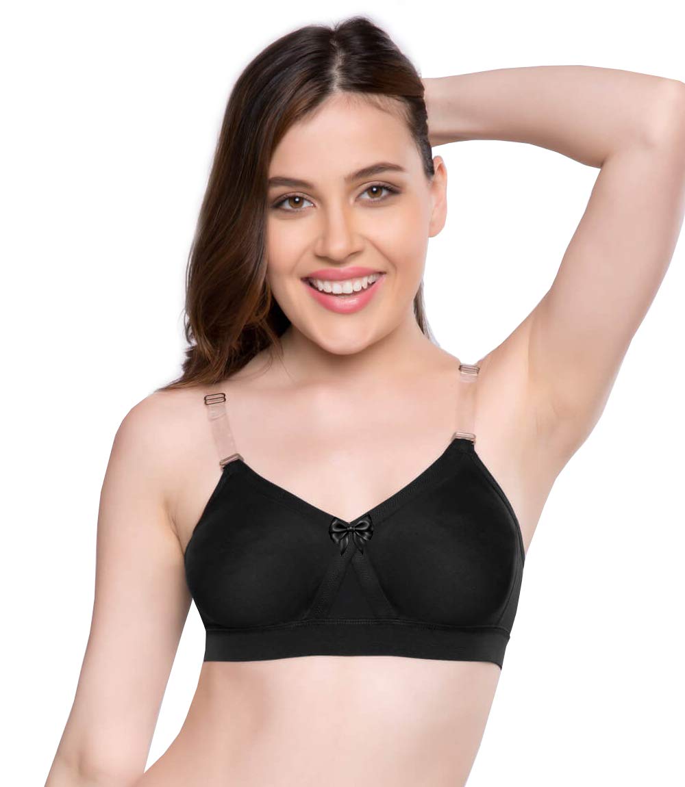 SONAWomen's Super Fit Cotton Full Coverage Non-Padded Non-Wired Everyday Bra - Full Support -(Pack of 1)