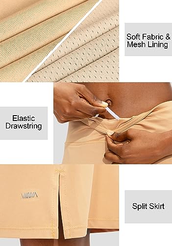 Viodia Women's 20" Knee Length Skorts Skirts Athletic Tennis Golf Skirt For Women Modest Sports Casual Summer Skirt With 5 Pockets #TOP3