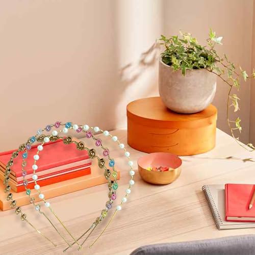 Image of Pearl Beads Hair Band with Zig Zag Model for Kids Women and Girls Hair Band
