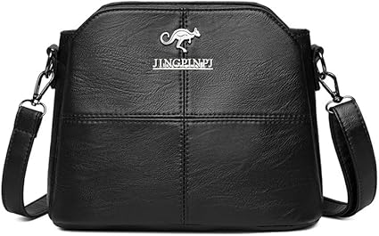 Bolsa Feminina Transversal de Couro, Bolsa Tiracolo Média ou Pequena, Estilo Carteiro, Bolsa de Lado Feminina Elegante, Bolsas Femininas de Mão e Ombro Casuais