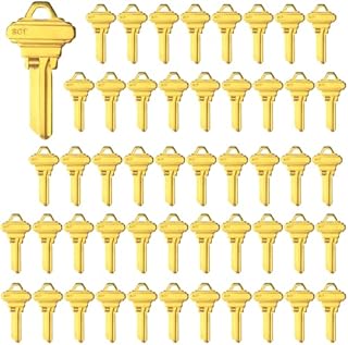 Brass Finish SC1 Key Blanks, Uncut Blank Keys, Pack of 50 Keys