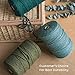 Nook Theory Macrame Cord - 3mm 220 Yards Cotton Rope, 4mm 5mm Yarn, String for Crafts, Perfect for Macrame Wall Hanging and Boho Decorations (Forest Green)