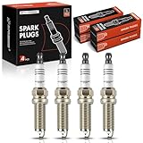 A-Premium Iridium Platinum Spark Plugs Compatible with Hyundai Elantra 2017-2020, Elantra GT 2018-2020, Sonata, Tucson, Veloste, Kona & Kia Soul, Optima, Forte, Forte Koup, Forte5, 1.6L, Pack of 4