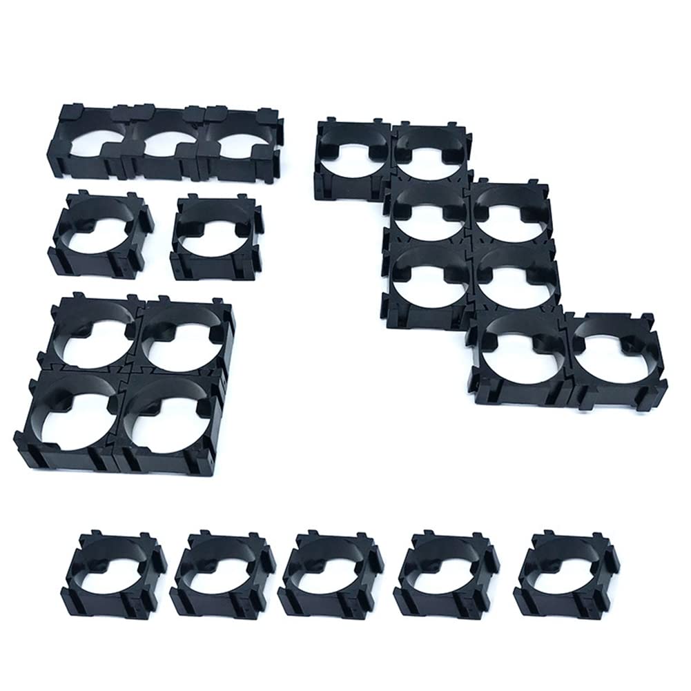 1000 piezas 18650 - Soporte de batería de iones de litio para almacenamiento de batería portátil, pilas cilíndricas, soporte espaciador de bricolaje duradero