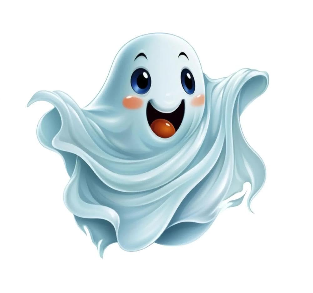 Ghost Vinyl Sticker 6 Inch Waterproof Decal for Car Bumper Laptop Window Truck SUV