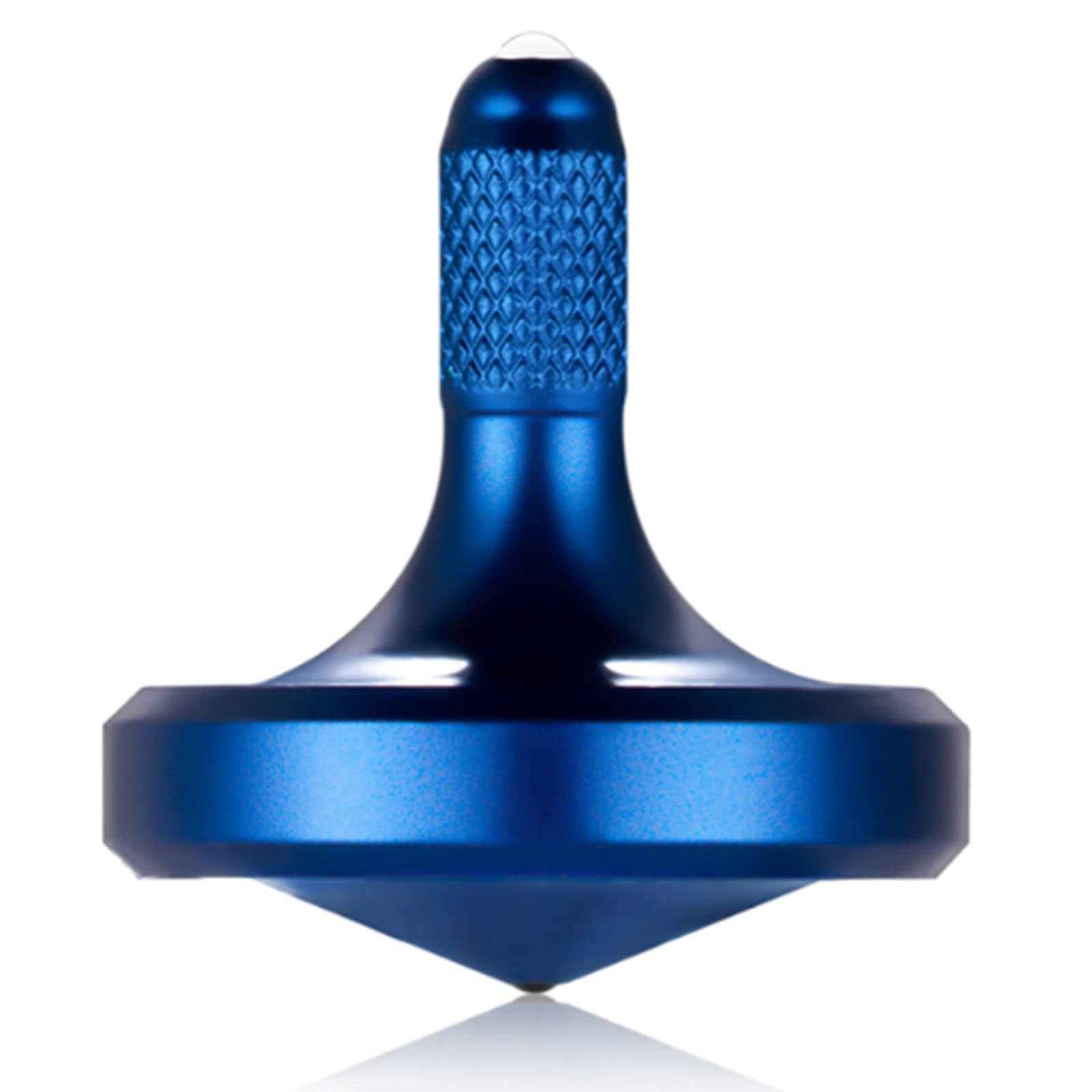Metal Stainless Steel Spinning Top, Well Made EDC Decompression Toy, Perfectly Balanced, Spin Smooth, Long Rotation Time, Helps Relieve Stress and Anxiety (S/Royal Blue)