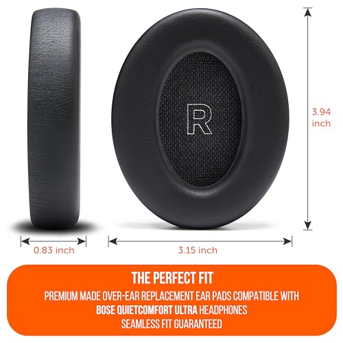 Image of WC PadZ QC Ultra - Upgraded Replacement Earpads Compatible with Bose QuietComfort Ultra Gen 1 & Gen 2 by Wicked Cushions | Enhanced Comfort, Thickness & Durability | Black