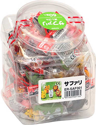 Iwako gomme safari 60 morceaux pour effacer proprement sans abîmer le papier