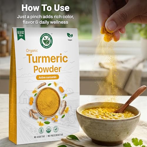 USDA ORGANIC Turmeric Powder | High Curcumin Root Powder | Ground Turmeric, 8.8 Oz | AYUSHKA ORGANIC - image 6