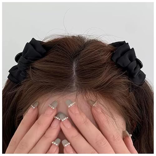 MISS MUMU�w�A�A�N�Z�T���[ �w�A�N���b�v 2�Z�b�g ������ ���{���N���b�v ���{���s�� �w�A�A�����W �o���b�^ �܂Ƃߔ� �w�A�s�� ���� ���f�B�[�X ������ �p�[�e�B�[ ���킢�� �l�C �؍��� (rx���T�e�����{��-Black Bow2)