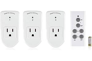 BN-LINK Wireless Remote Control Electrical Outlet Adapter with Long Range
