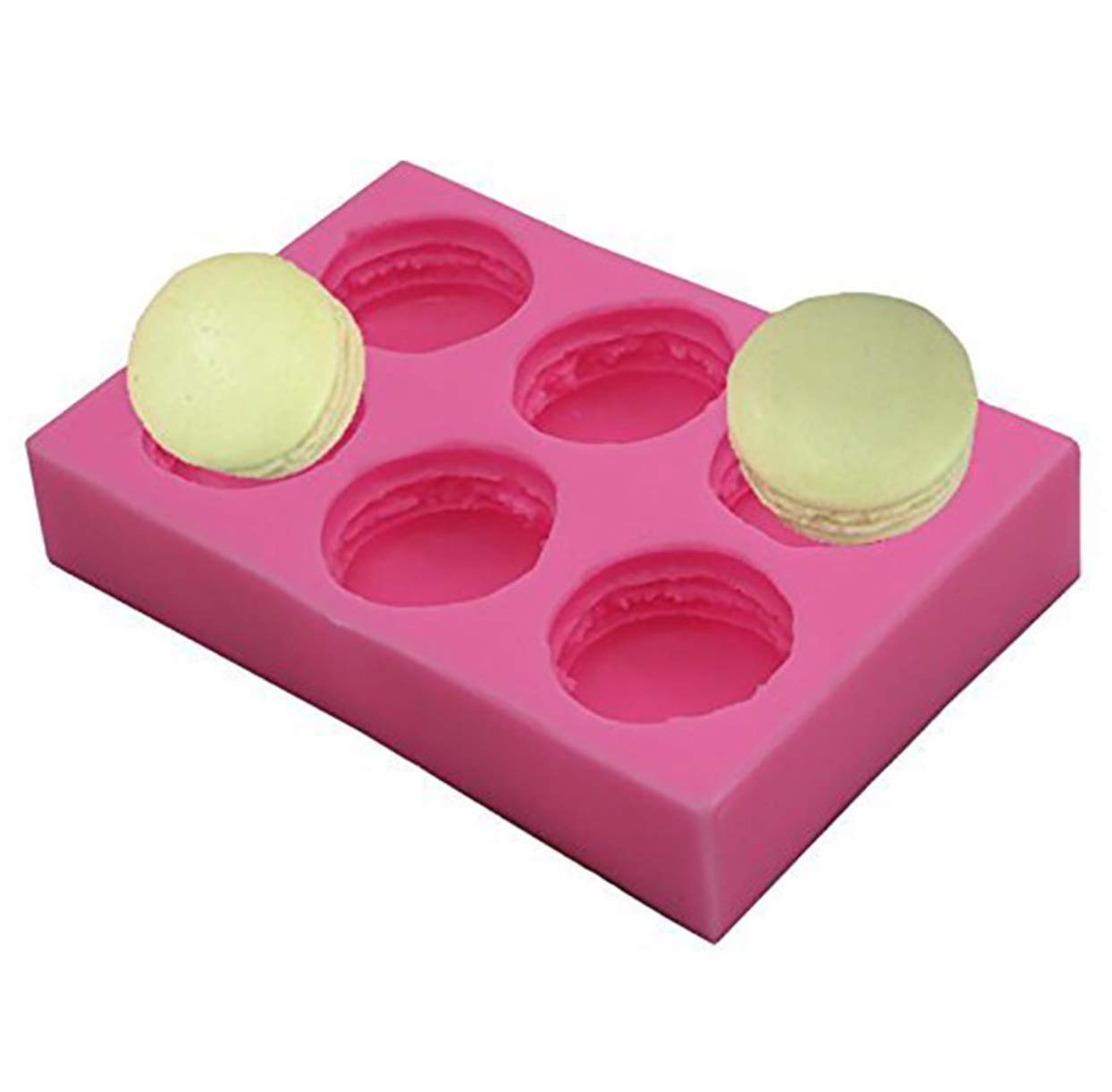 シリコンモールド シリコン 型 マカロン 6個