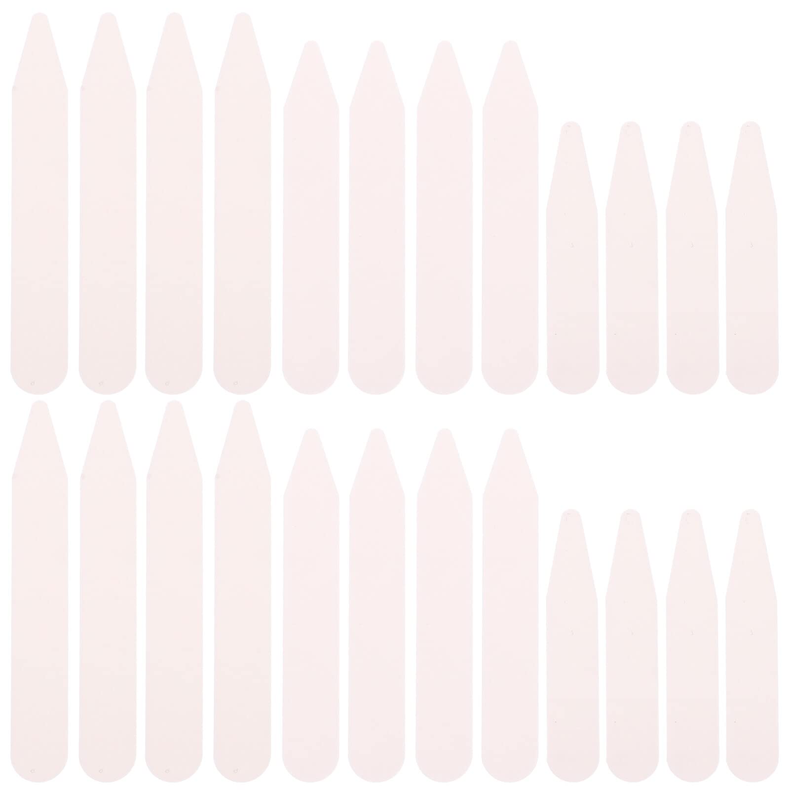 TENDYCOCO 200pcs Shirt Collar Support Plastic White Collar Stays Shirt Collar Inserts Collar Stiffeners Shirt Collar Holder for T Shirt Collar Fixing Supplies in 3 Sizes