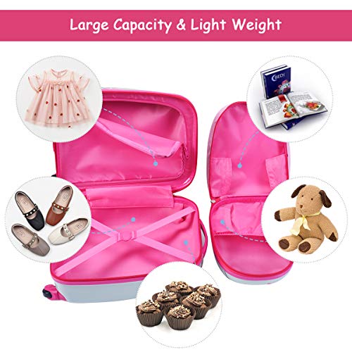 Goplus 2Pc Kids Luggage, 12" & 16" Kids Carry On Luggage Set, Lightweight Spinner Suitcases For Boys And Girls (Owl) #TOP7