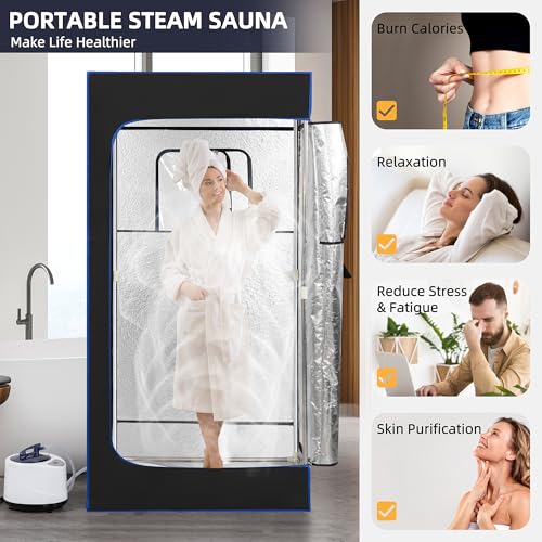 image for ALTLER Portable Sauna, Full Size, Steam Tent Sauna Box with 3.0L Steam