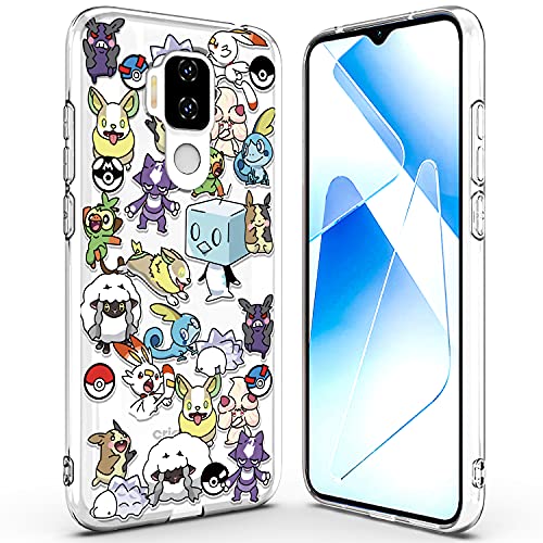HaniCo Clear Case Compatible with Alcatel Cricket Influence, Influence V350U Case, AT&T Maestro Case, Cute Cartoon Soft TPU Case for Cricket Influence (Elf)