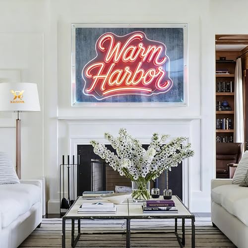 XinSOUL Calm Neon Sign – Warm White Custom Quote Light