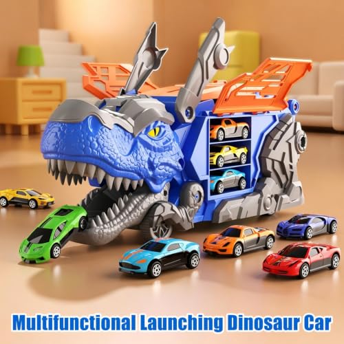 Camión de transporte de dinosaurios con doble carril para evitar el desorden 5