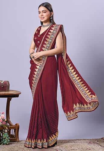 Image of Jaanvi fashion Women's Pasapalli Design Sambalpuri Silk Saree with Swarovski Work & Blouse Piece