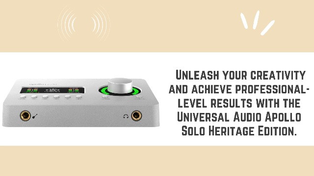 Universal Audio Apollo Solo Heritage Edition, APLS-HE : Amazon.in