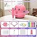 Drawing Robot for Kids, Voice Interactive Educational Drawing Machine with 150 Drawing Cards, Montessori Learning Toys for Kids Ages 3-8, for Boys & Girls (Pink)