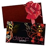 GESCHENKGUTSCHEINcom by POS-HAUER. Gutschein-Set. 50x Gutschein + Kuvert + Schleife. Für Tanzen Tanzkurse blanko zum selbst Ausfüllen.