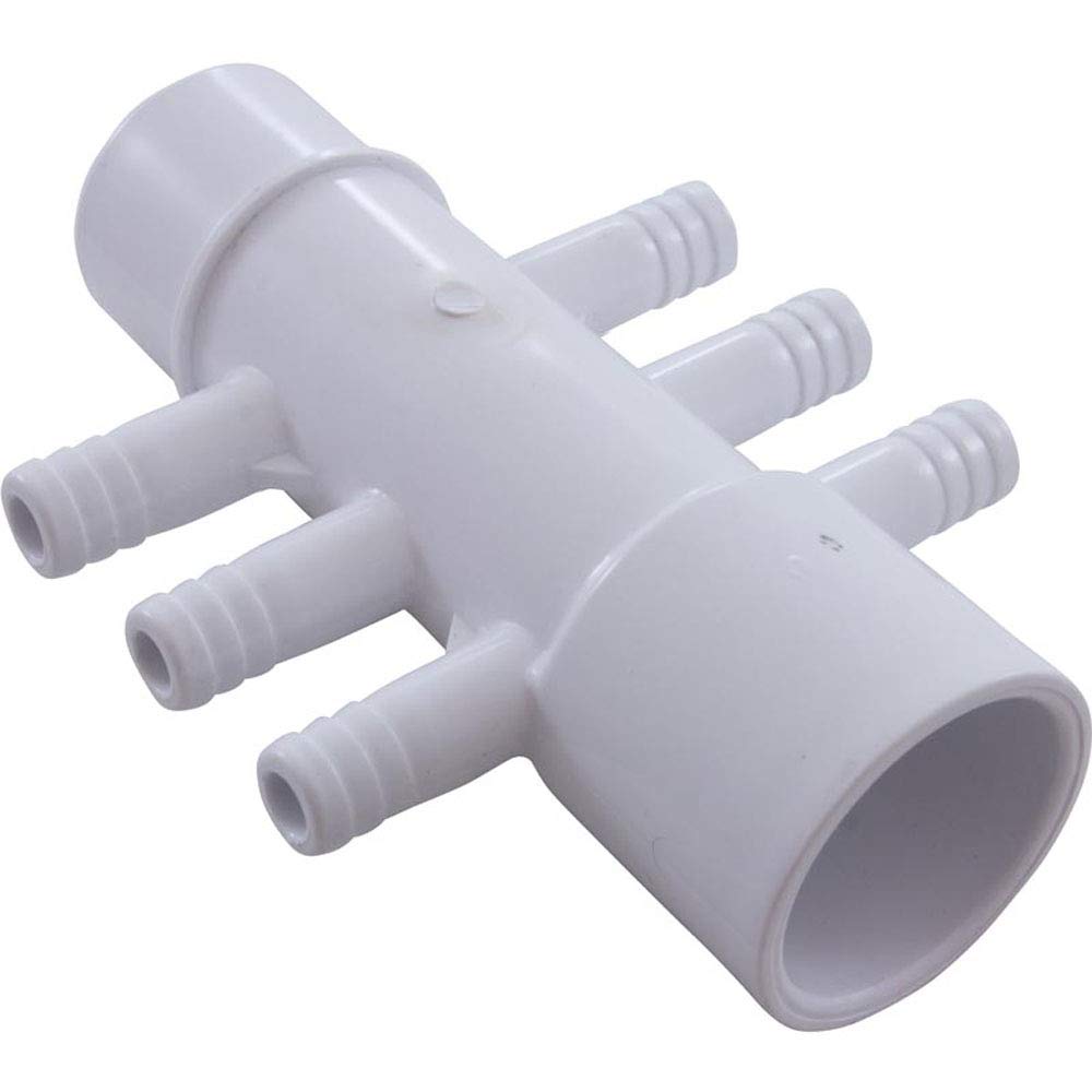 Waterway Plastics 806105119544 3/8 cala Barb 6 portów Przepływ przez 2,5 cm Poślizg x 2,5 cm kolektor czołowy