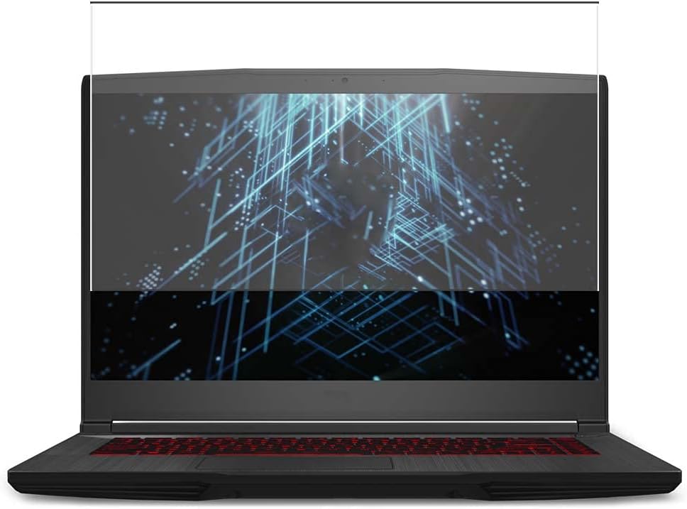 Tempered Glass Screen Protector Film, compatible with MSI GF75 Thin 10SCXR-617 17.3" （Active Area Cover Only） Protective Protectors Guard