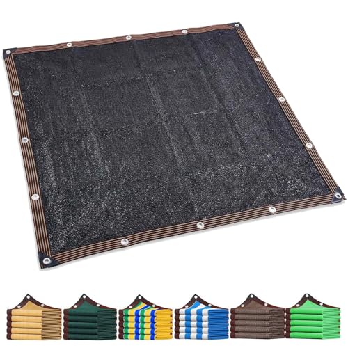 Malla de Sombreo Negra Resistente 90% Protección UV con Ojales, Toldo Grande de Red para Exteriores Malla de Ocultación para Patio, Pérgola, Garaje y Jardín(2x3.5 M)