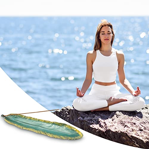 Xienie Incense Holder, Incense Sticks Holder 9Inches Long Enough To Catch All Ash No Mess Easy To Clean, Ceramic Incense Burner Holders For Living Bed Yoga Medication Room, 1Pcs #TOP5