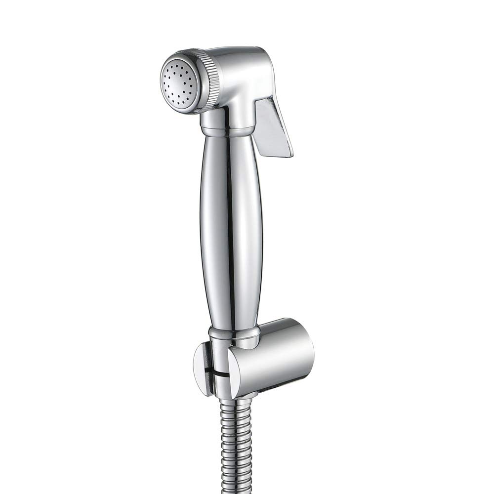 Wysokociśnieniowy chromowany zestaw opryskiwaczy do pieluch – mosiężny ręczny bidet do toalet, regulowany spray do łatwego czyszczenia, idealny do pieluch materiałowych i higieny łazienkowej