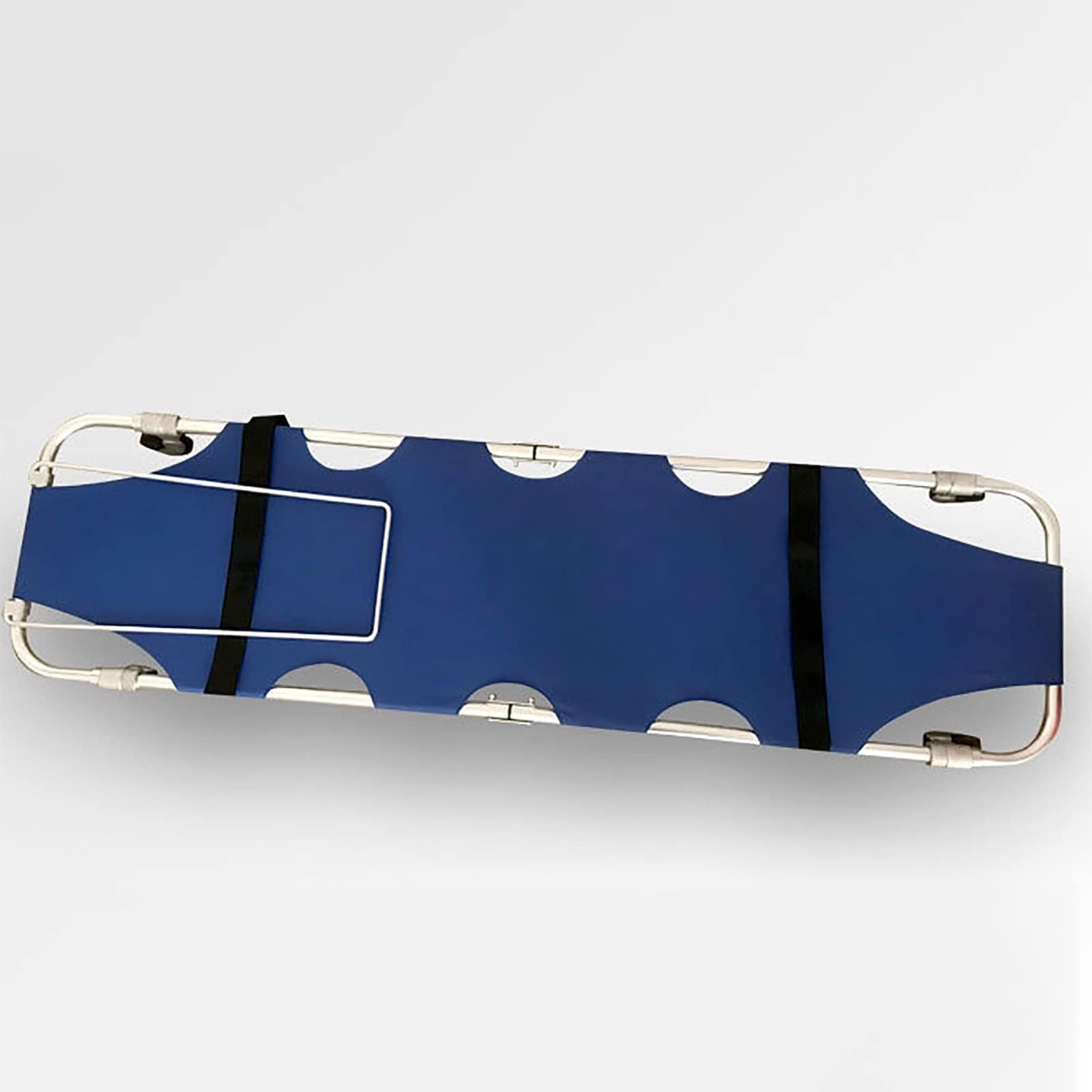 Civière Médicale Civière pliable, civière médicale, civière d'urgence avec 4 roues et ceinture de sécurité, civières et brancards, civière d'ambulance, capacité de charge de 220 lb