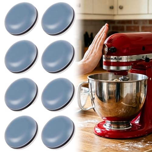 Image of 8PCS Appliance Sliders for Kitchen Grey,Self-Adhesive Small Kitchen Appliance Slider Hacks Easy to MovIing & Space Saving Must Have Gadgets Mixer Accessories for countertop