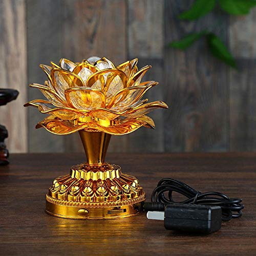 Gloglow GLOGLOWU3VA8IRSB1 Buddha Machine, Led Lotus Lamp Buddha Lamp Prayer Machine Prayer Machine thumb #1
