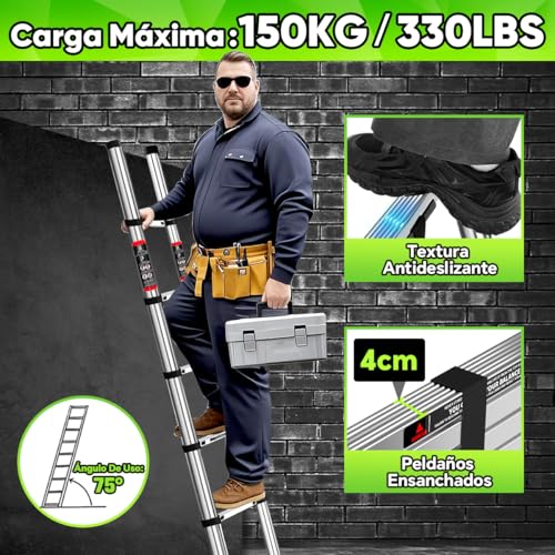 Escalera de extensión de 3 metros 6 Imagen adicional