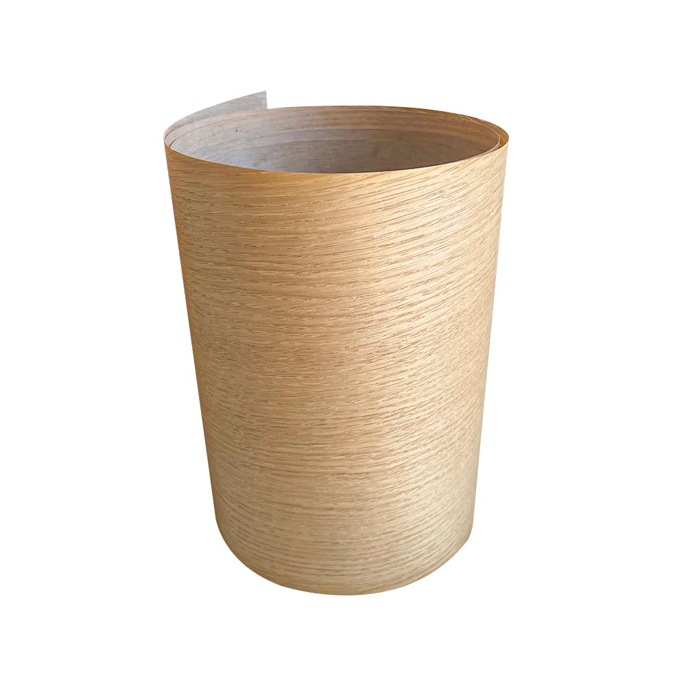 1 Rotolo di Rovere Naturale Modello impiallacciatura in Legno for mobili Stereo Fai da Te Fatti a Mano Decorazione della casa impiallacciatura Pannello di Pelle Sottile Artigianale 20 * 210 cm