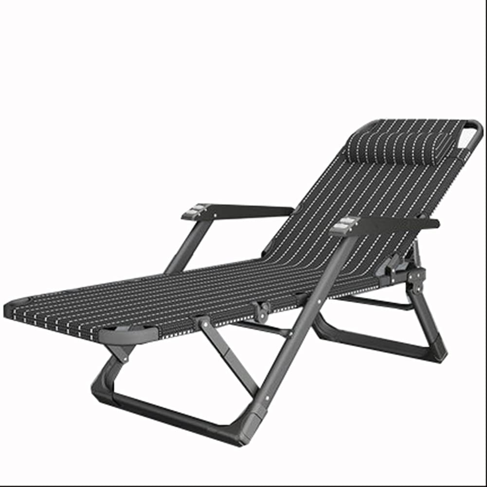 Chaise longue d'extérieur zero gravity avec coussin fauteuil inclinable pliable jardin