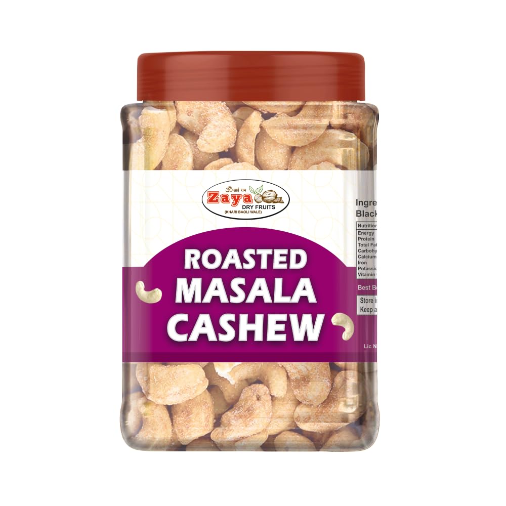 Zaya Roasted Masala Cashew, Salted and Masala Kaju,Baked Cashews Masala,Oven Roasted Namkeen Masala Cashew,Crunchy Kaju (500G) (B0CYGW3J9J) Amazon Price History, Amazon Price Tracker
