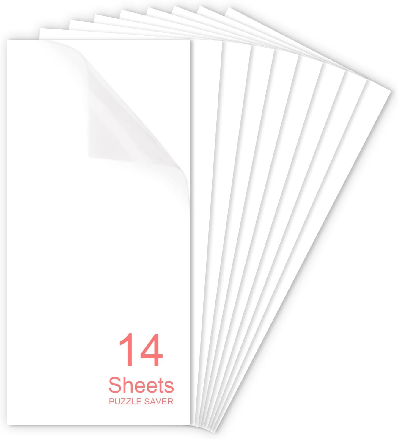 24 Puzzle Saver Sheets,Preserve 4 x 1000 Pieces Jigsaw Puzzles, No Mess Peel and Stick Puzzle Glue Sheets with Adhesive Backing