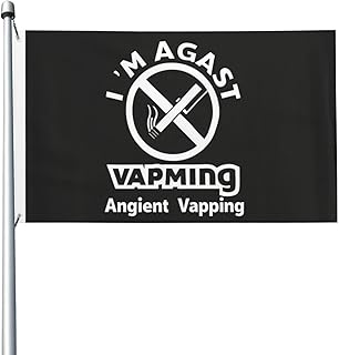 I Am a Mom Against Vaping Flag For Outdoor Indoor 3x5 Ft House Decor Durable Garden Flag Banner Sign Party Parade Breeze