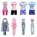 8 Sets 11.5 Inch Girl Doll Clothes Including Multiple Styles Sports Wear Casual Suit Shorts Outfits Fashion Top and Pants and Swimsuit for Girl Doll