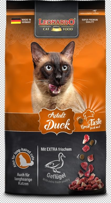 Leonardo Adulto Pato Pienso Alimento Seco para Gatos (0,30 Kg)
